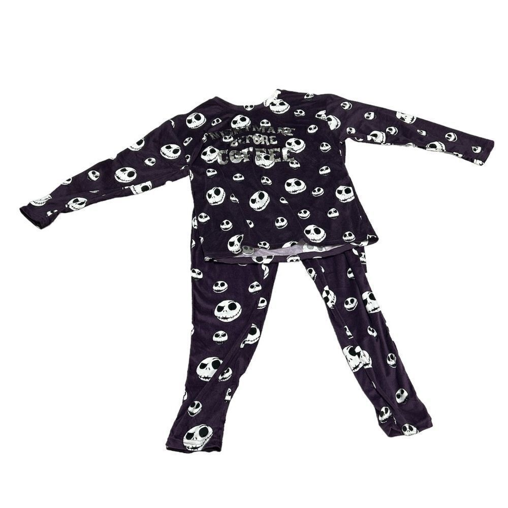 Disney Size XS (0-2) Women Dark Purple Nightmare Before Christmas Pajama Set